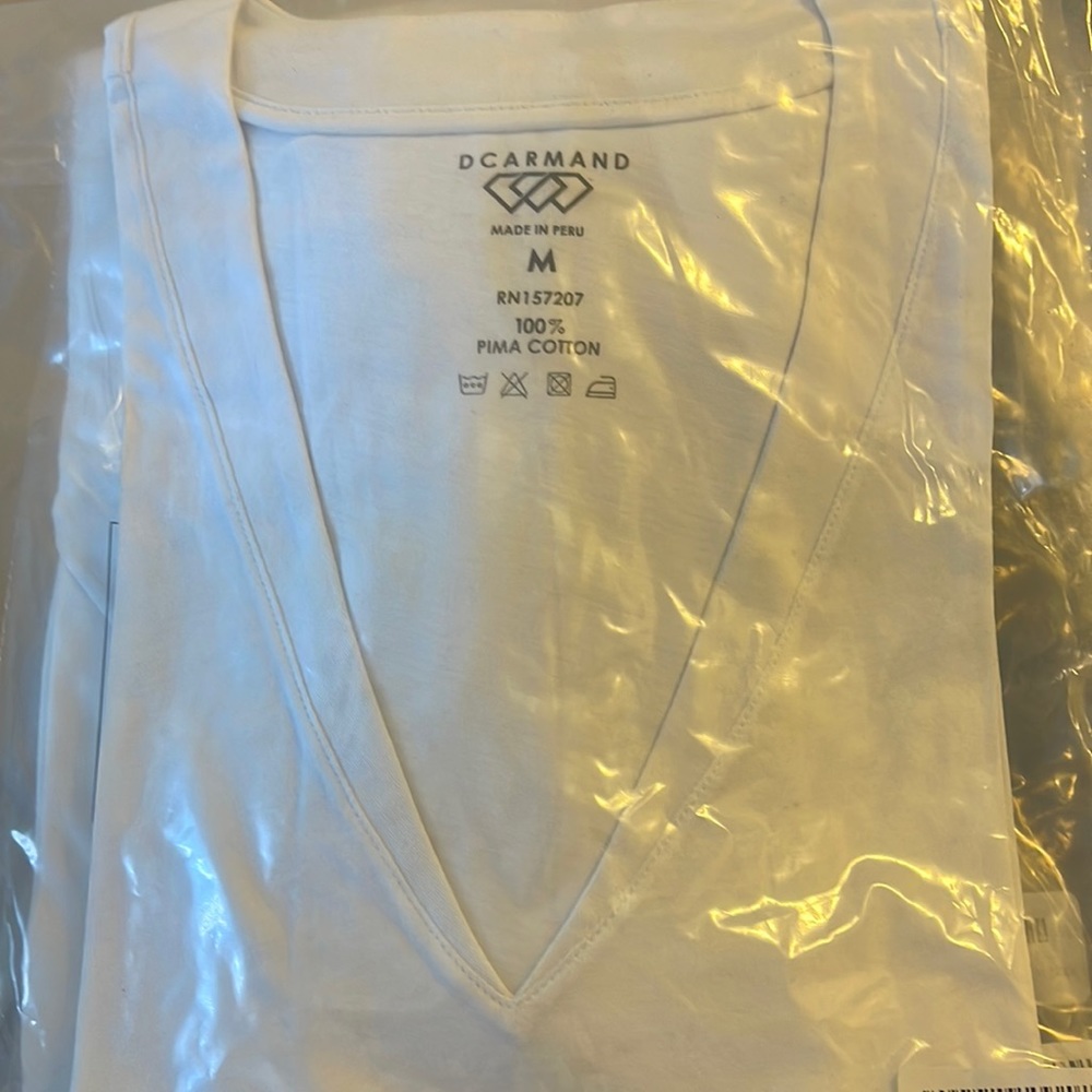 100% pima cotton Vneck Crop top